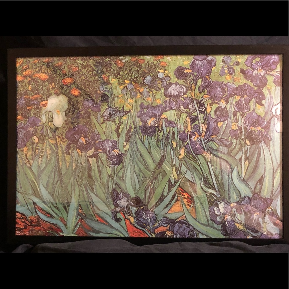 Framed Print, Les Iris, AKA Irises, by Vincent Van Gogh.